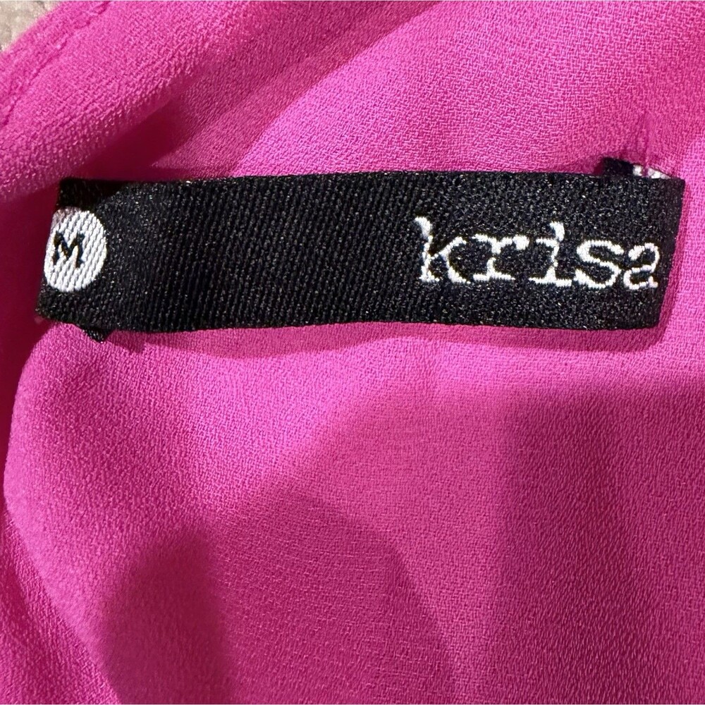 KRISA TIE BACK HALTER DRESS PINK SIZE Medium - Picture 6 of 8
